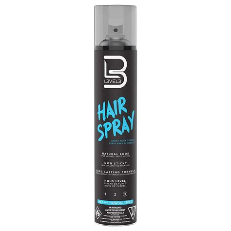 L3 - Hairspray - Long Lasting and Strong Hold Hairspray - Great for Men ...