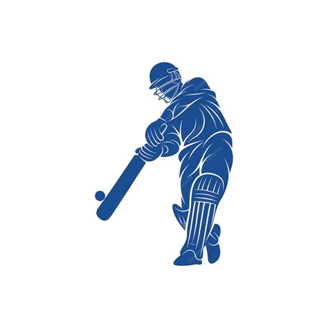 Premium Vector | Cricket player logo design vector Icon Symbol Template ...