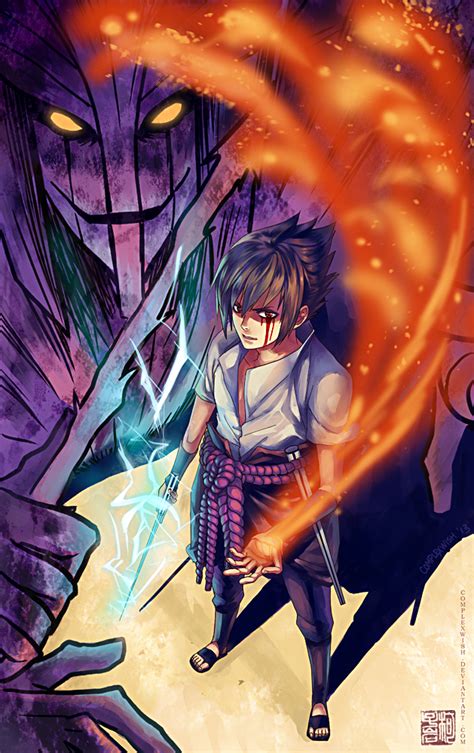 Sasuke with Susanoo by ComplexWish on DeviantArt