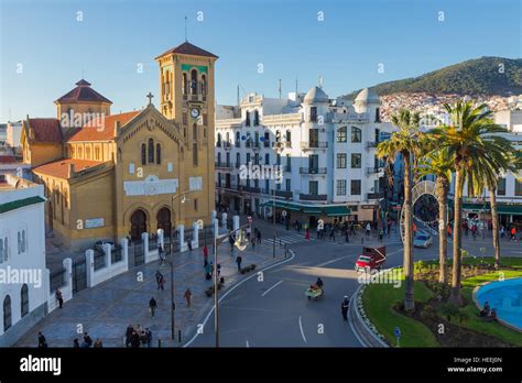 Spanish colonial architecture, Tetouan, Morocco Stock Photo: 129399221 ...