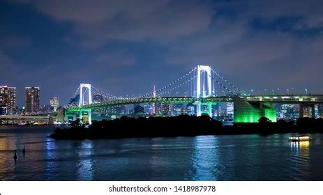 Tokyo Rainbow Bridge Night View Stock Photo 1873056394 | Shutterstock