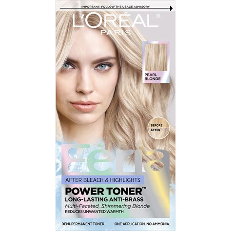 L'Oreal Paris Feria Permanent Hair Color, 9V Pearl Blonde, 1 fl oz ...