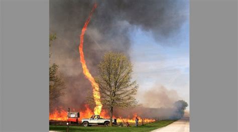 La foto de un remolino de fuego causa sensación en Instagram