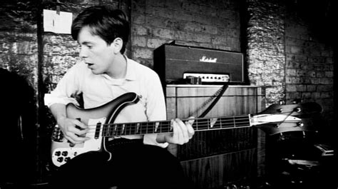 Bernard Sumner playing Bass Guitar | Joy Division | Pinterest | Joy division, Division and Films