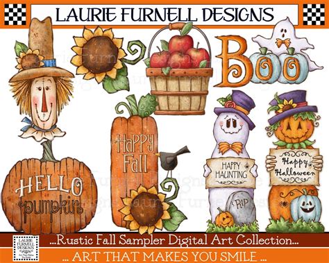 Fall Clip Art, Rustic Fall PNG, Scarecrow PNG, Autumn Clip Art, Art for ...