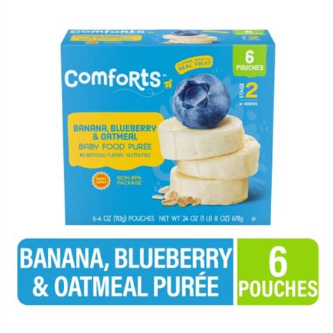 Comforts™ Banana Oat Blueberry Pouch, 6 pk - Pick ‘n Save