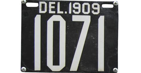 Delaware license plates through the years