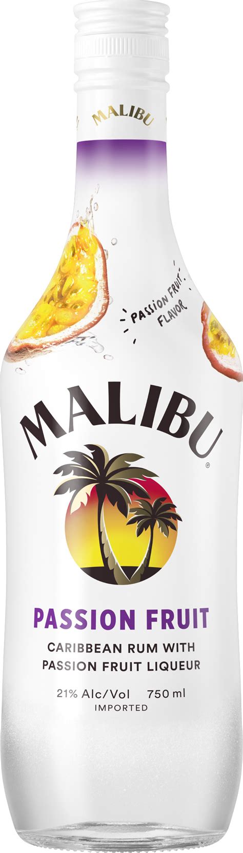 Malibu Passion Fruit_750 ML_FrontBottle - Luekens Wine & Spirits