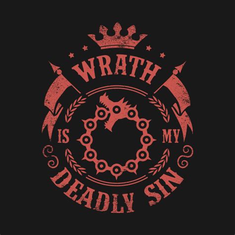 Wrath is my sin - Seven Deadly Sins - Long Sleeve T-Shirt | TeePublic