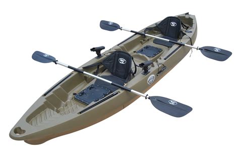 BKC - TK122-KS222 - Coastal Cruiser 12.9-Foot Tandem 2-3 Person Fishing ...