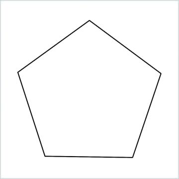 How to Draw a Pentagon step by step - [5 Easy Phase]