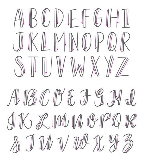 Fake lettering | Lettering alphabet, Hand lettering tutorial, Lettering ...