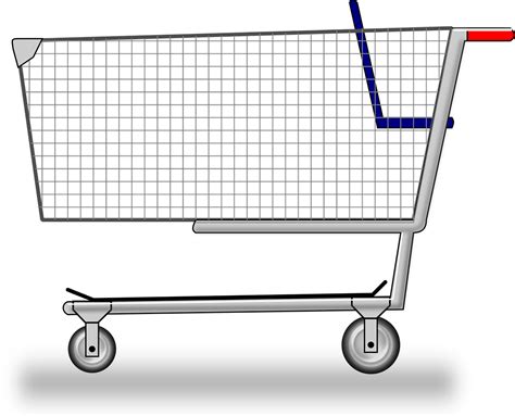 Shopping Cart With Groceries Png