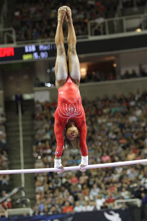 Simone Biles on uneven bars continues to impress. OlympicTrials ...