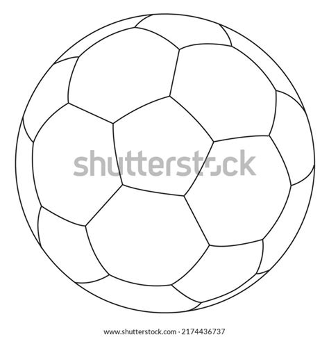 Football Outline Drawing Eps10 Stock Vector (Royalty Free) 2174436737 ...