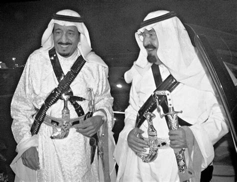 Kings of Saudi Arabia Salman on left and Abdullah on right