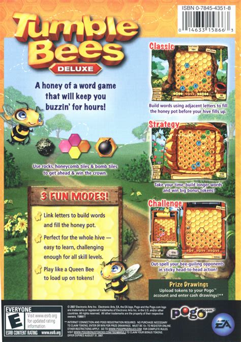 Tumble Bees Deluxe (2007) Windows box cover art - MobyGames