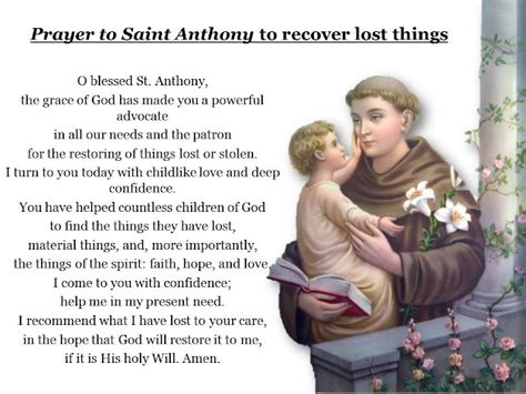 Glorify The Lord: Prayer to Saint Anthony