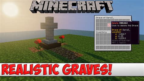 Minecraft Plugin Tutorial - Realistic Grave - YouTube