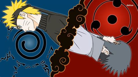 Sasuke Uchiha vs Naruto Uzumaki HD wallpaper | Best naruto wallpapers ...