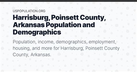 Harrisburg, Poinsett County, Arkansas Population | Income, Demographics ...