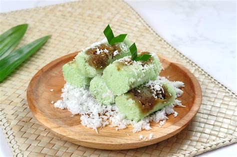 Premium Photo | Indonesian traditional cake,kue putu bambu,made from ...