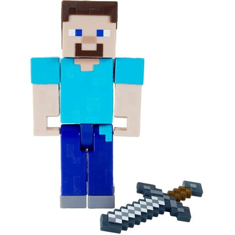 Minecraft Biome Builds Steve Figure, 3.25-inch Scale with Accessory - Walmart.com - Walmart.com