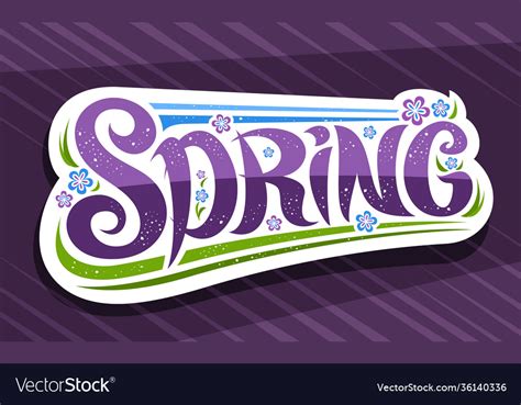 Logo for spring Royalty Free Vector Image - VectorStock