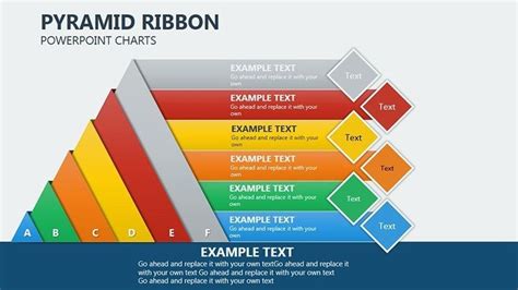 Pyramid Ribbon PowerPoint Charts Template