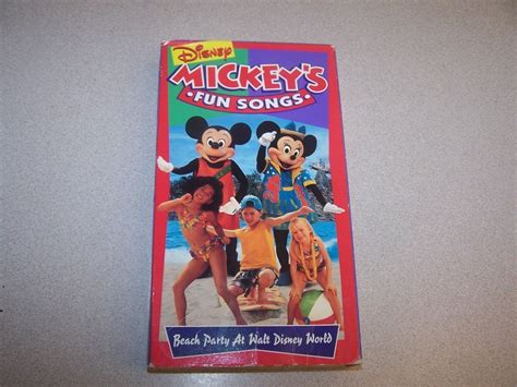 Disney’s Sing Along Songs Beach Party at Walt Disney World VHS Video ...