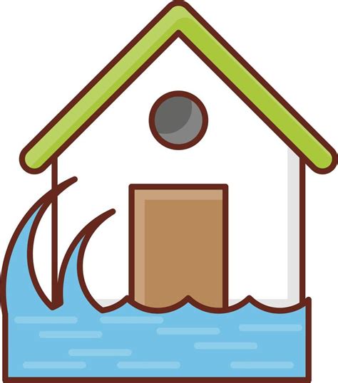 flood Vector illustration on a transparent background. Premium quality ...