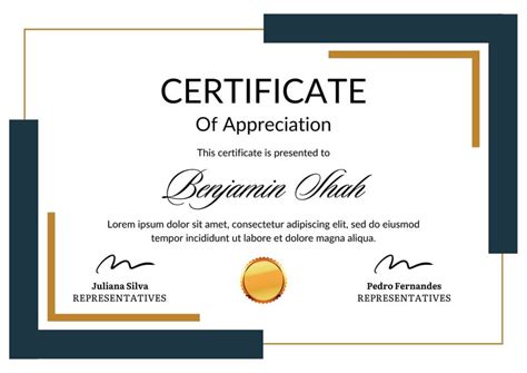 Certificate Of Award Template Word Free