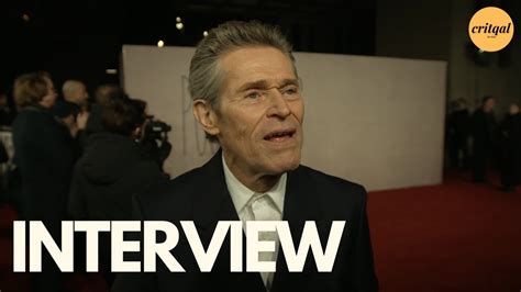 Poor Things - Willem Dafoe - "Godwin Baxter", UK Gala Screening | Interview - YouTube