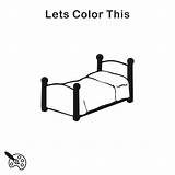 Premium Vector  Bed mattress Outline coloring Book sketch template