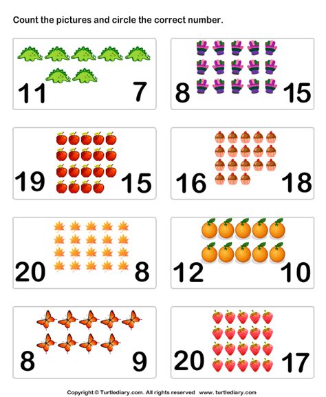 Printable Counting Worksheets Up To The Number 25 : Printable Counting ...