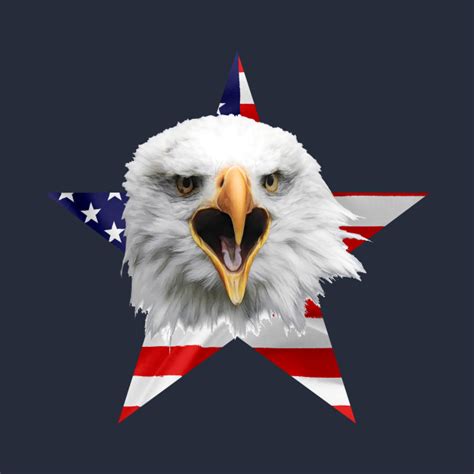 Crying Bold Eagle American Flag, Star - Bold Eagle - Pin | TeePublic