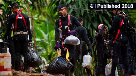 Thai Cave Rescue Will Be a Murky and Desperate Ordeal, Divers Say - The New York Times