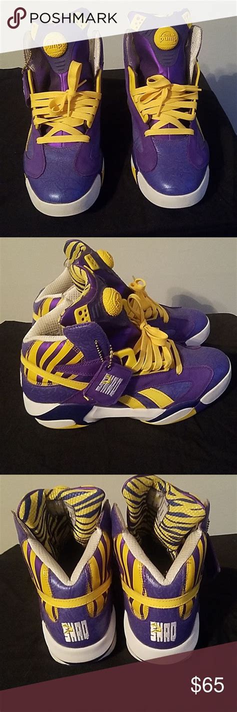 Shaq Attack Reebok pumps Lakers Edition | Reebok pump, Reebok, Shaq