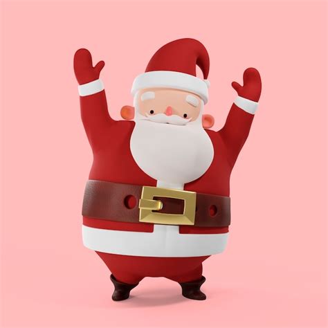 Representación 3d de la pose de santa claus | Archivo PSD Gratis