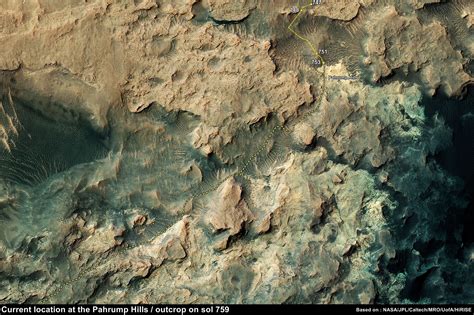 Mars: Updated Curiosity Rover Location Map. | von PaulH51 Curiosity ...