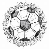 Simple Soccer Ball Coloring For Children  Coloring Page sketch template