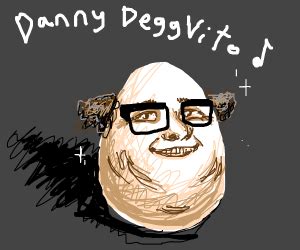 Danny DeVito as an egg - Drawception