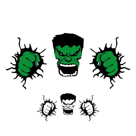 Vector De Cara De Hulk