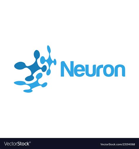 Neuron logo design inspiration Royalty Free Vector Image