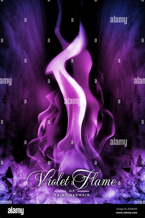 "The Violet Flame of Saint Germain" - Divine Energy & Transformation, Poster / Wallpaper Stock ...