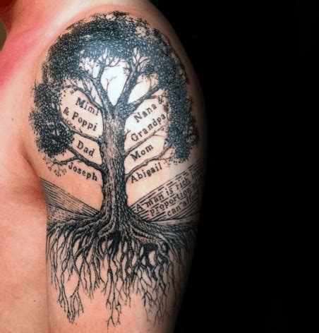 Tree Tattoos On Upper Arm