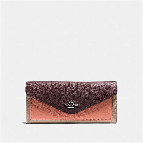 COACH: Soft Wallet in Colorblock