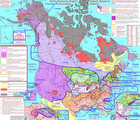 Map of North America English Dialects | Cartography | Pinterest