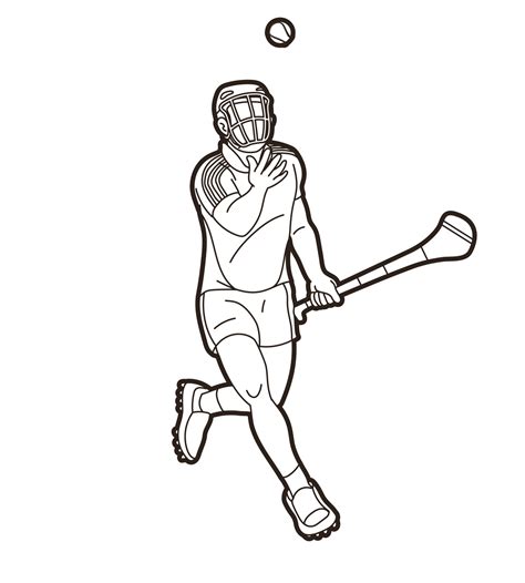 Hurling Players Sport Action 6649479 Vector Art at Vecteezy