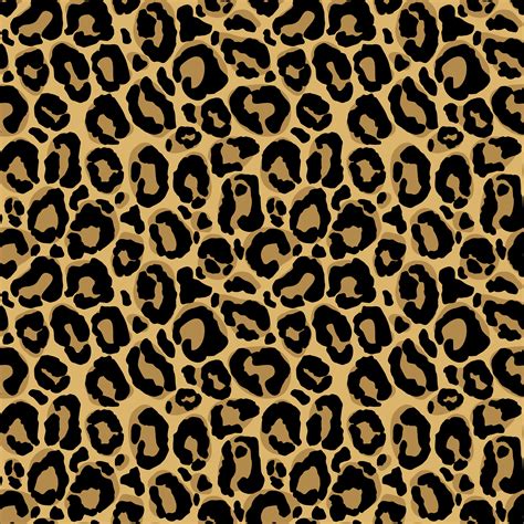 Vector seamless pattern with leopard fur texture. Repeating leopard fur background for textile ...